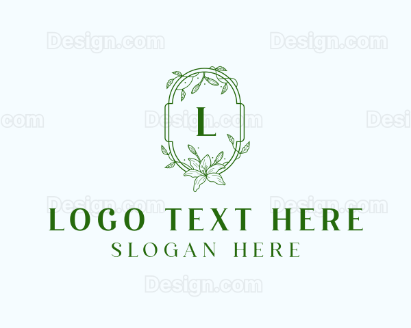 Floral Wedding Event Logo