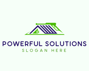 Power Wash Roof logo design