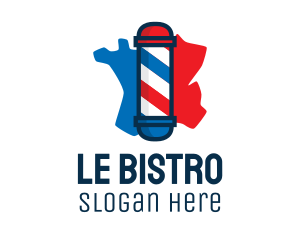 Barber Pole France logo design