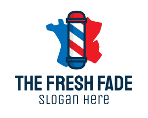 Barber Pole France logo design