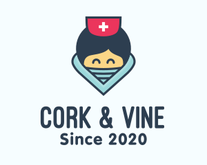 Female Hospital Nurse logo design