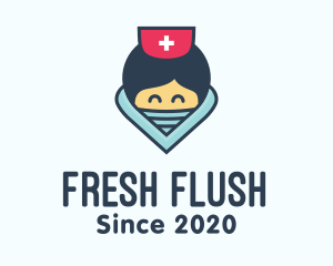 Female Hospital Nurse logo design