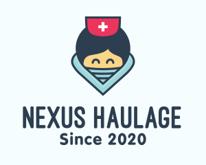 Female Hospital Nurse logo design