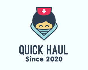 Female Hospital Nurse logo design