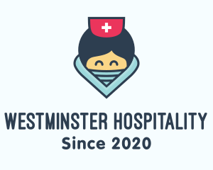 Female Hospital Nurse logo design