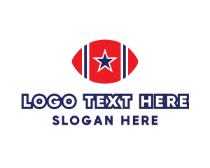 Football - American Football Star logo design