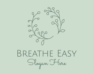 Baby's Breath Wreath  logo design