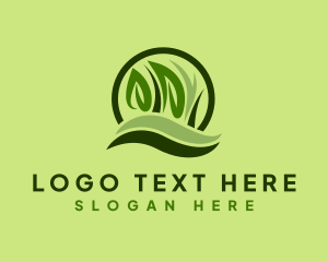 Grass Leaf Landscape logo