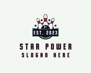 Star Bowling Tournament logo design