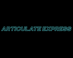 Express Neon Logistics logo design