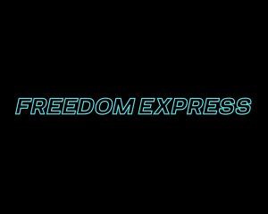 Express Neon Logistics logo design