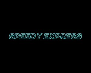 Express Neon Logistics logo design