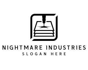 Industrial Laser Cutter logo design