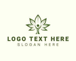 Marijuana Cannabis Person logo