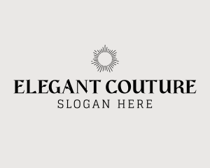 Elegant Sun Wordmark logo design