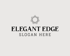 Elegant Sun Wordmark logo design