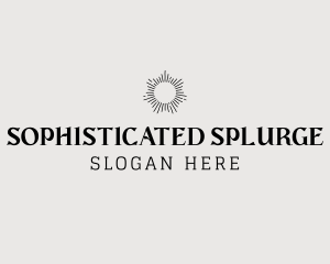 Elegant Sun Wordmark logo design