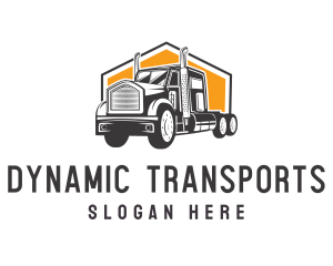 Logistics Truck Vehicle logo design