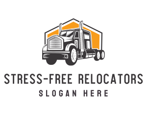 Logistics Truck Vehicle logo design