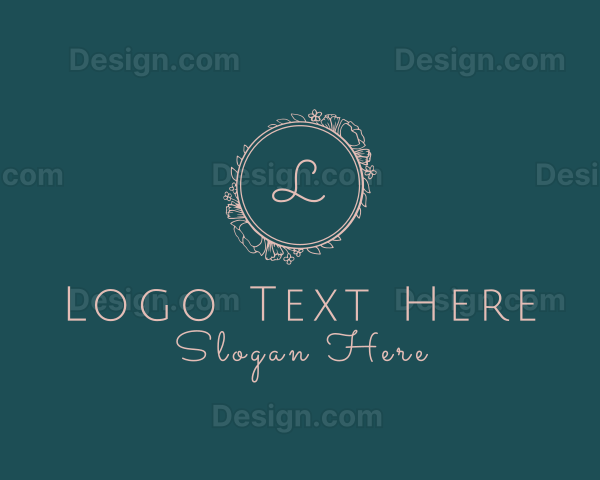 Luxury Flower Fashion Boutique Logo