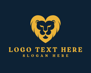 Heart - Lion Heart Zoo logo design