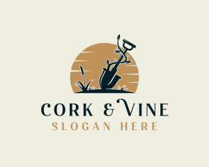 Shovel Vines Landscaping logo design