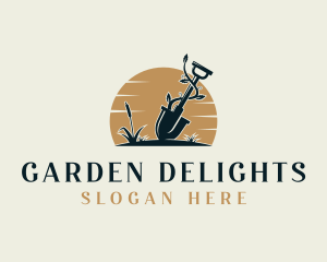 Shovel Vines Landscaping logo design