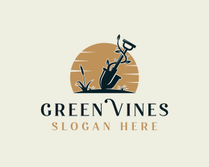 Shovel Vines Landscaping logo design