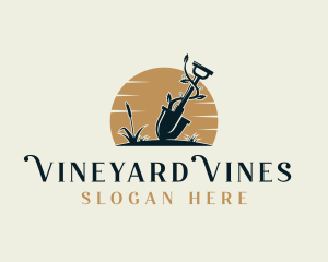 Shovel Vines Landscaping logo design