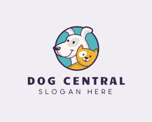 Dog Cat Veterinary logo design