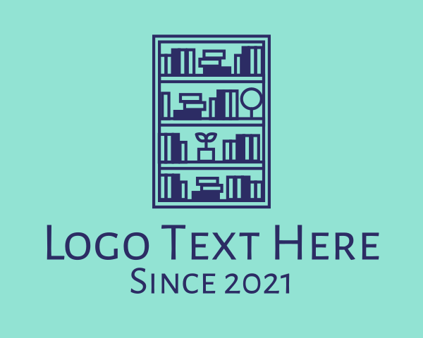 Bookshelf logo example 2