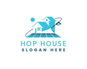 House Pressure Wash Tiles logo design