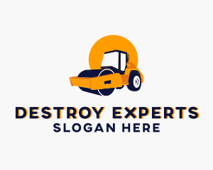 Steam Roller Equipment logo design