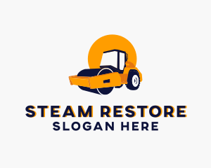 Steam Roller Equipment logo design