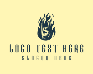 Rock Hand Flame Band logo