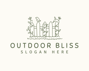 Backyard Fence Garden logo design