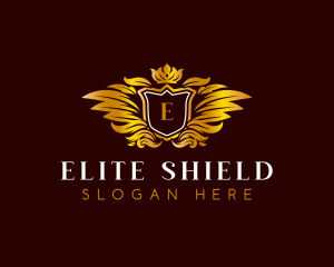 Shield Crown Monarchy logo design