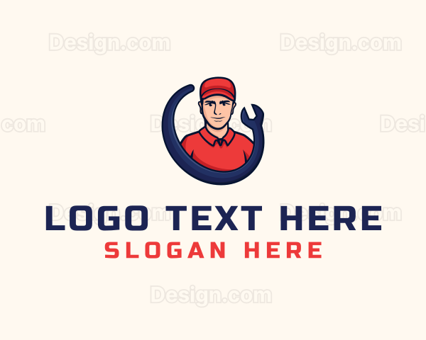 Auto Mechanic Repairman Logo