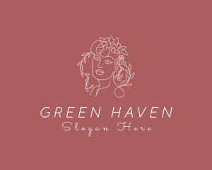 Botanical Woman Cosmetics logo design