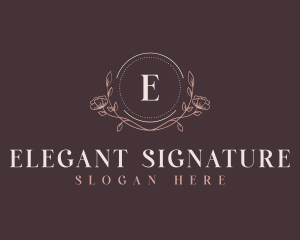 Floral Elegant Event logo design