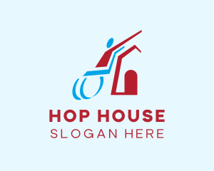 Wheelchair Shelter House logo design