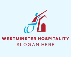 Wheelchair Shelter House logo design