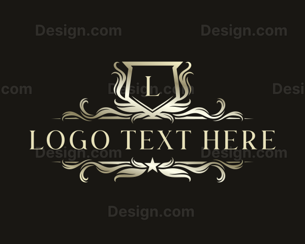 Floral Crest Ornamental Logo