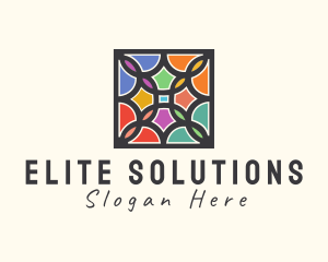 Stained Glass Art Square logo