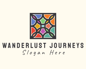 Stained Glass Art Square logo