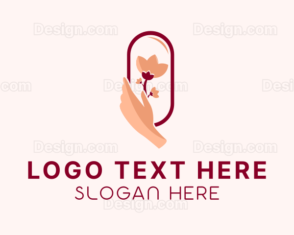 Tulip Floral Hands Logo