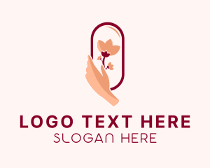 Tulip Floral Hands  logo