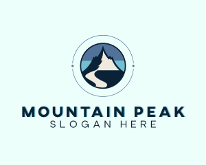 Camping Mountain Peak  logo design