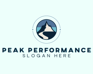 Camping Mountain Peak  logo design