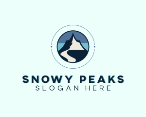 Camping Mountain Peak  logo design